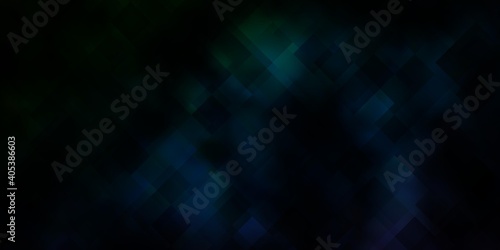 Dark Blue, Green vector backdrop with rectangles.