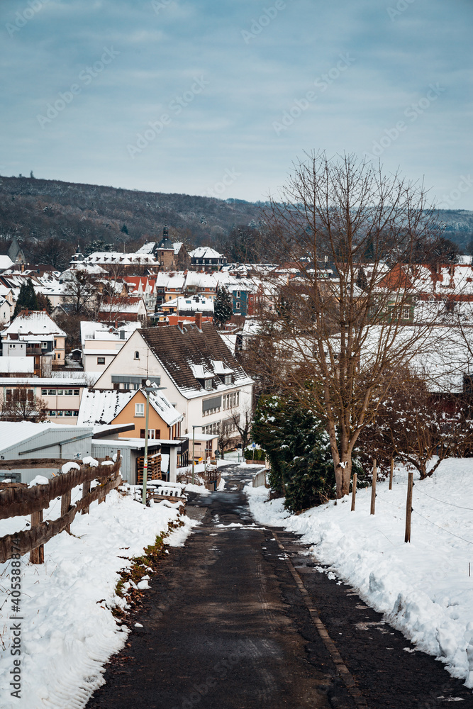 Fototapeta premium Winter in Laubach