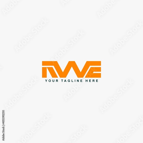 Free Download Letter KWE abstract logo design vector. KWE monogram sign. - GFXLoad