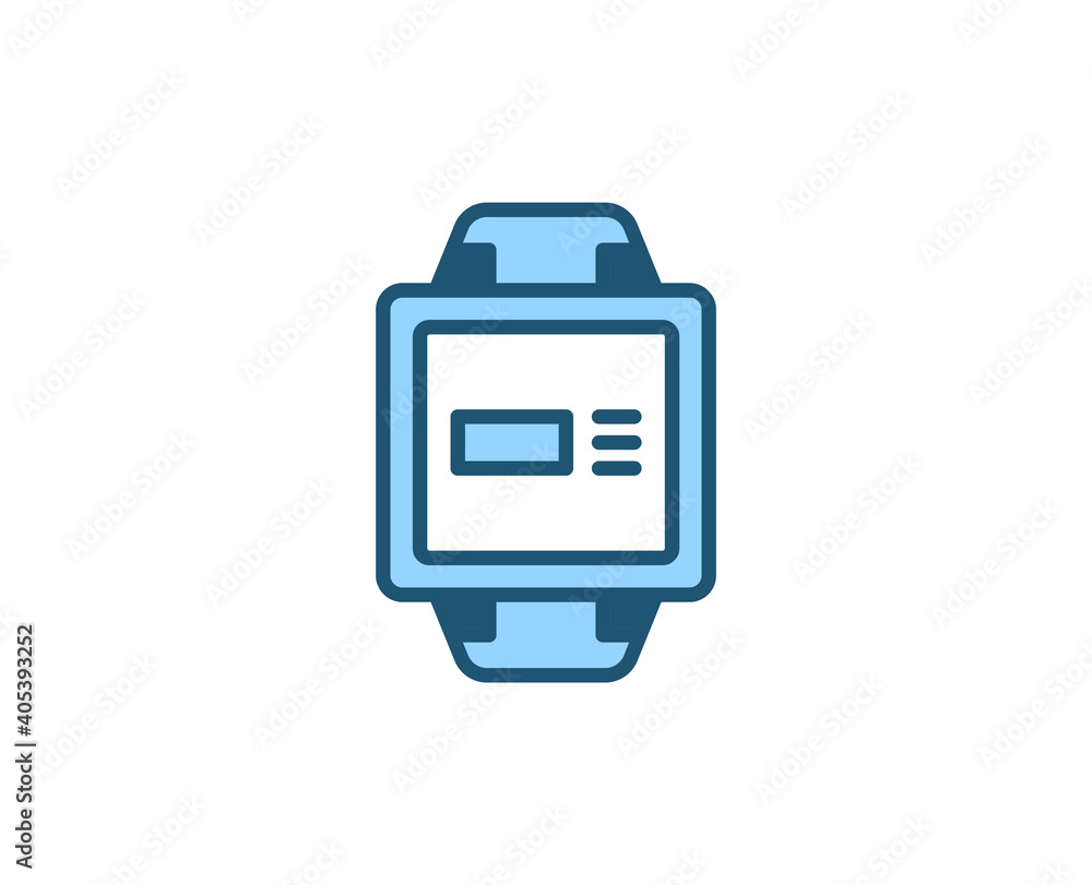 Line Smart watch icon isolated on white background. Outline symbol for website design, mobile application, ui. Electronics pictogram. Vector illustration, editorial stroсk. Line Smart watch icon isolated on white background. Outline symbol for website design, mobile application, ui. Electronics pictogram. Vector illustration, editorial stroсk.