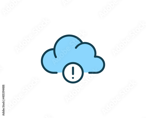 Cloud premium line icon. Simple high quality pictogram. Modern outline style icons. Stroke vector illustration on a white background. 