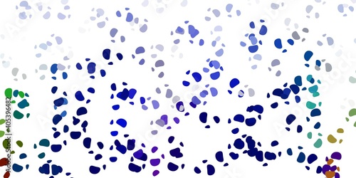 Light multicolor vector backdrop with chaotic shapes.