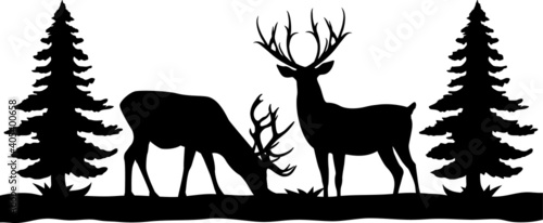 silhouettes of animals