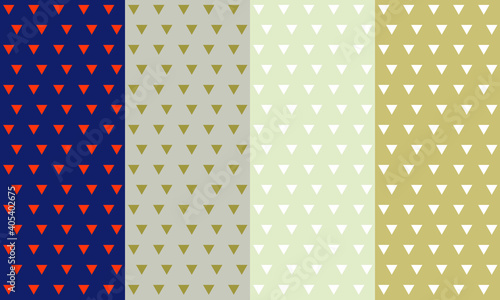 pascal triangle patterns. Set of vector patterns style color fashion background design. Patterns for birthday celebrations scrapbooking. Retro collection