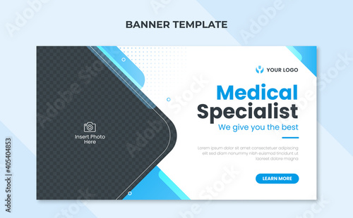 Medical specialist web banner template