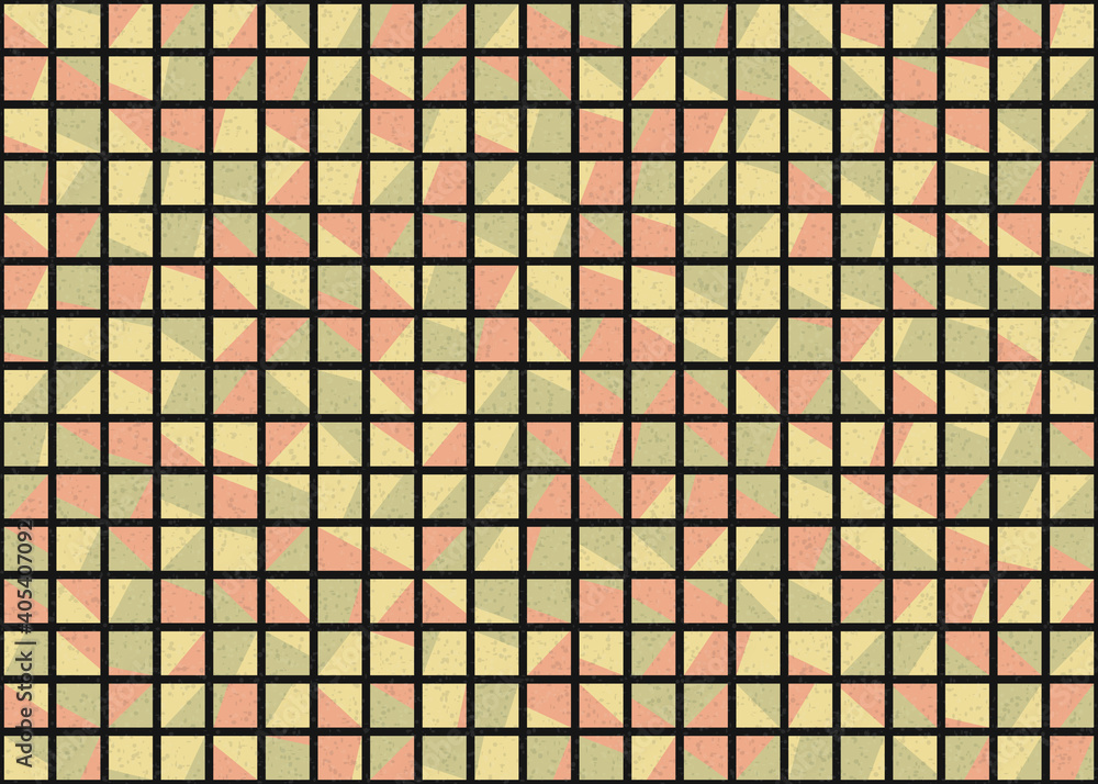 Fototapeta premium Abstract Geometric Pattern generative computational art illustration