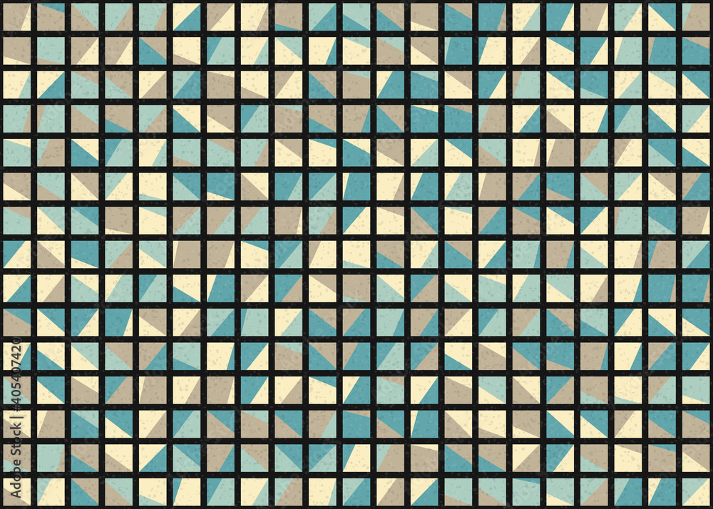 Fototapeta premium Abstract Geometric Pattern generative computational art illustration