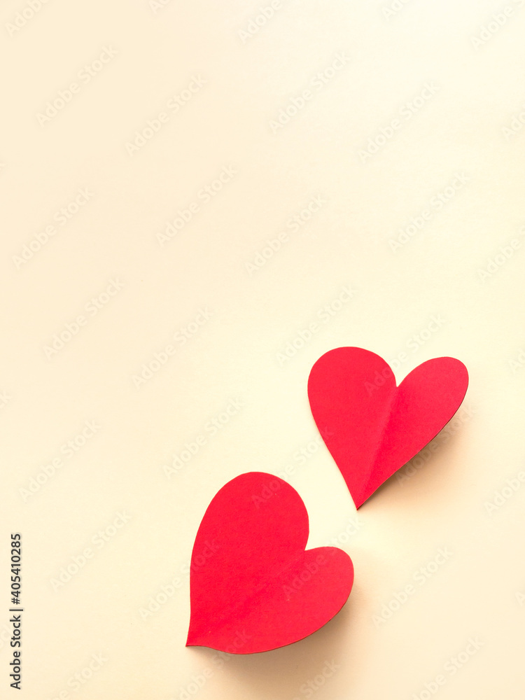 Happy valentines day 2021. Hearts. Postcard