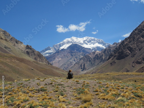View on the Andes mountain Aconcagua near Mendoza in Argentina © Hip