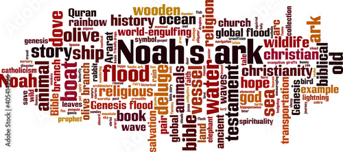 Noah's ark word cloud