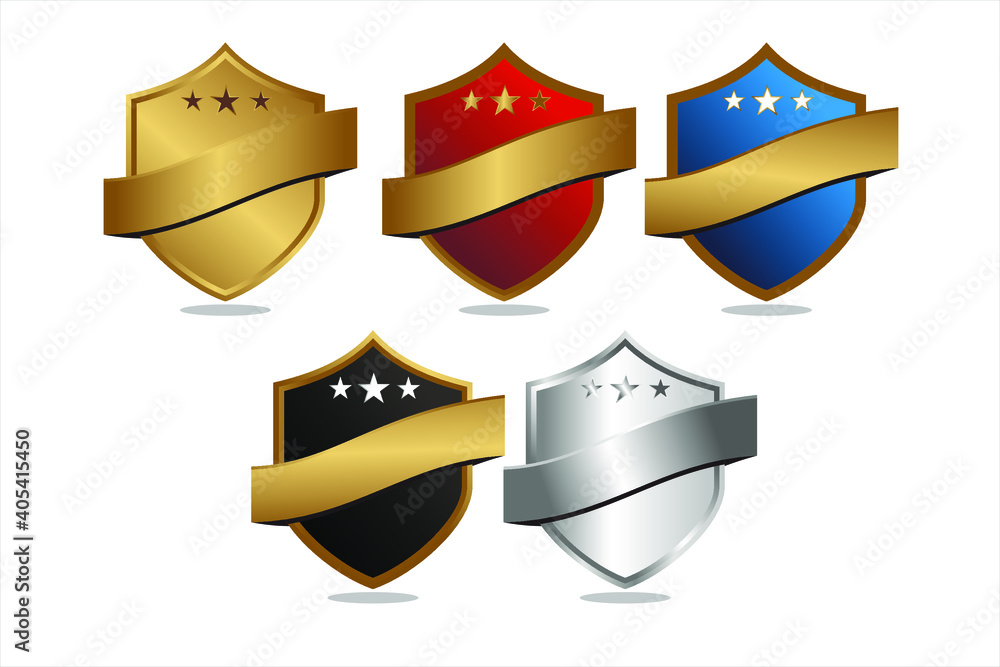 Luxury badge shield vector illustration Luxury badge shield vector illustration