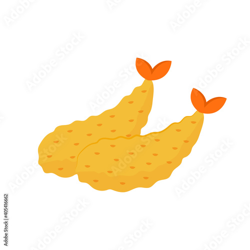 Tempura vector. Tempura on white background.