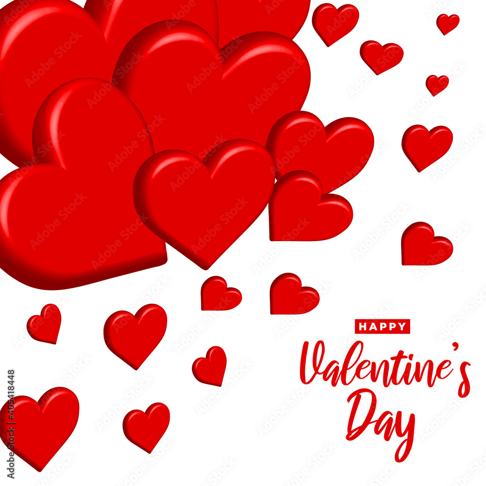 Happy Valentine's Day background 
Banner vector for printed and digital purpose