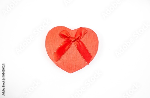 Valentine's day gift box with heart, empty heart box, open and closed gift box with lid