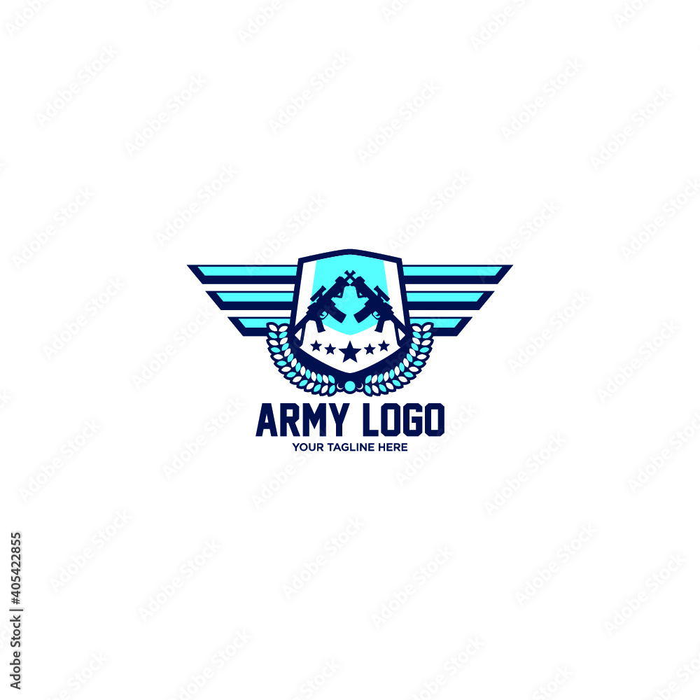 army, assault rifles, gun logo, emblem isolated on white, vector army, assault rifles, gun logo, emblem isolated on white, vector