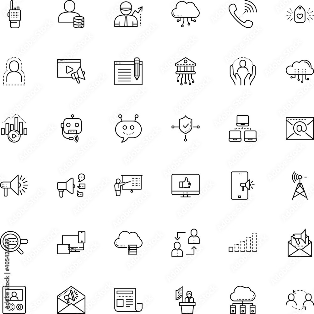 communication vector icon set such as: hold, partner, propaganda, bubble, remote, safe, teach, multimedia, indicator, urgent, cartoon, character, corporate, entrepreneur, relationship, ux, link
