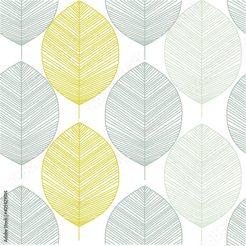 Leaves. Seamless pattern. Wallpaper. Pattern with leaves.