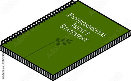 A spiral bound environmental impact statement report.