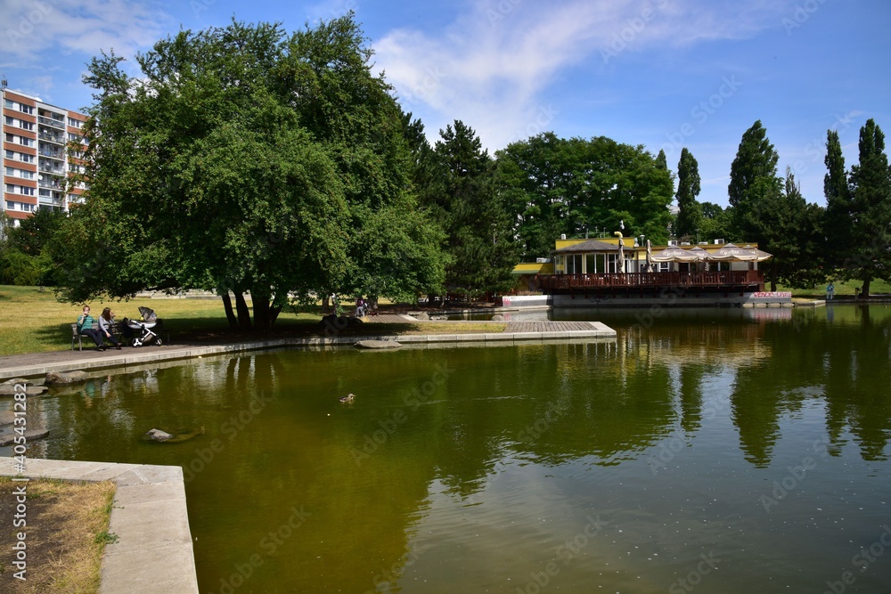 The Friendship Park in Prague 9 was built in 20th century to bring water and nature into the city.