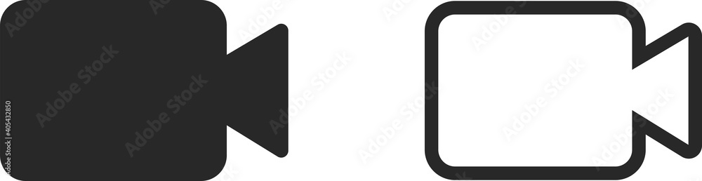 video camera icon . web icon set .vector illustration video camera icon . web icon set .vector illustration