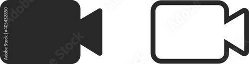 video camera icon . web icon set .vector illustration