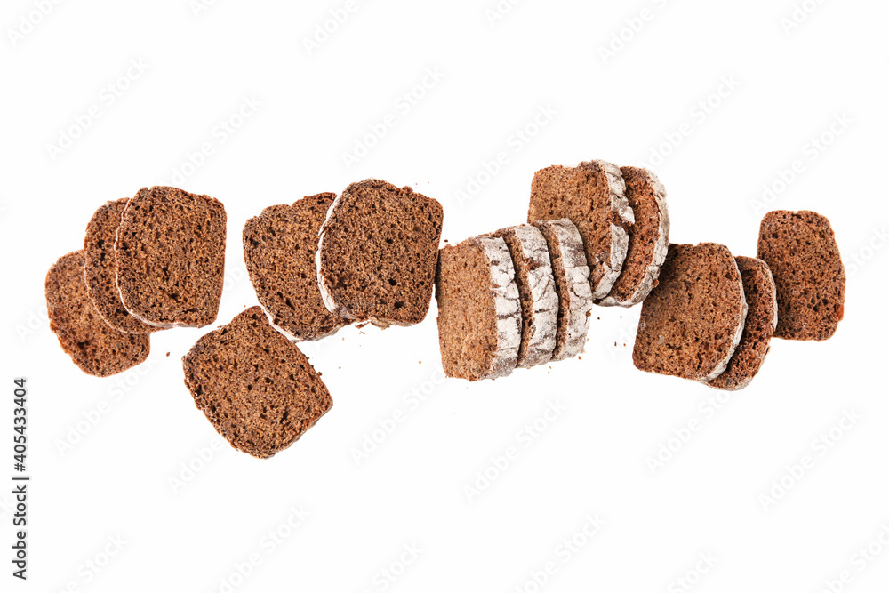 loaf of rye bread, cut into slices loaf of rye bread, cut into slices