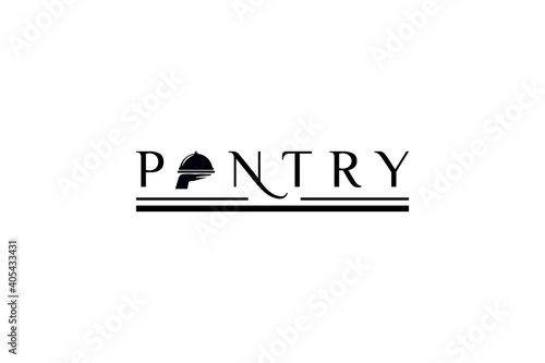 Pantry sign or logo label for door