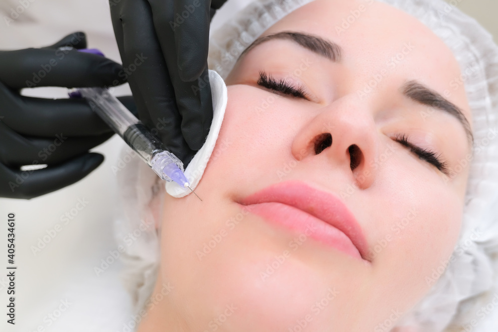 Cosmetic injections for skin rejuvenation.