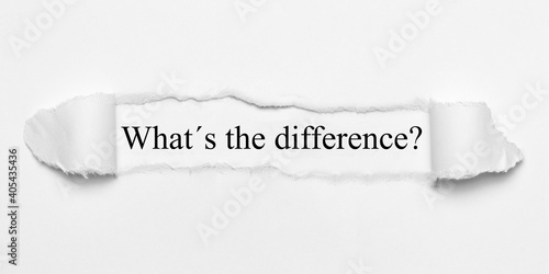 What´s the difference? photo