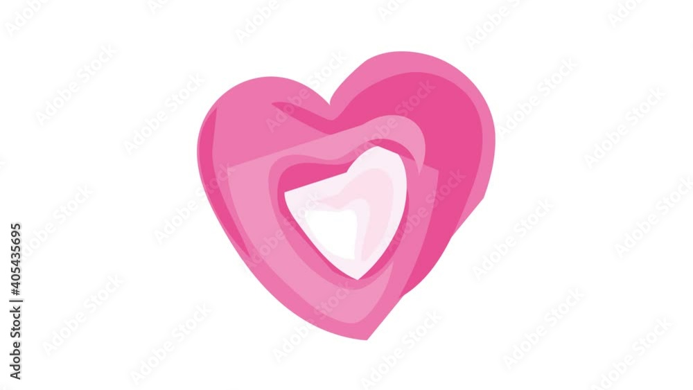 Candy heart icon animation best object on white background Candy heart icon animation best object on white background