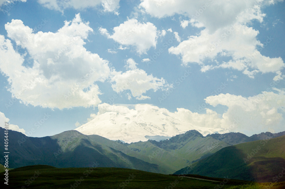Fototapeta premium mountains and clouds