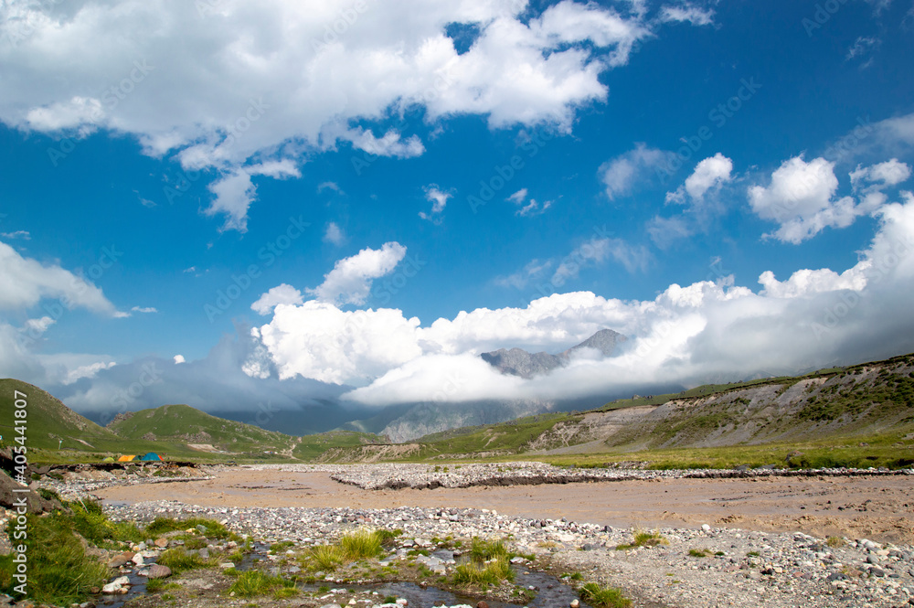 Fototapeta premium landscape with blue sky