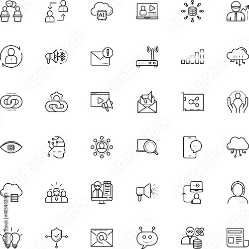 communication vector icon set such as: life, start, forum, dispute, receive, protect, character, safe, learn, conversation, care, mental, low, find, spread, resources, black, component, lecturer