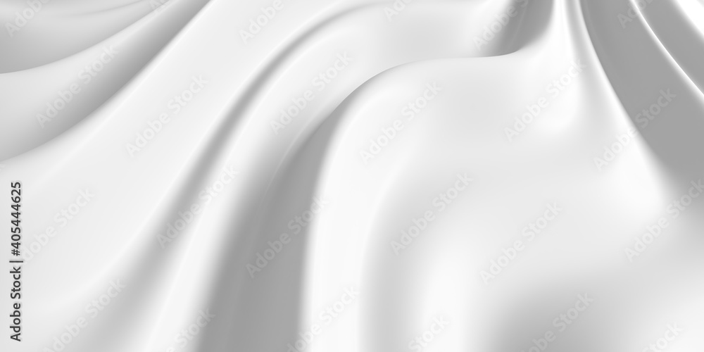 Fototapeta premium White abstract liquid wavy background