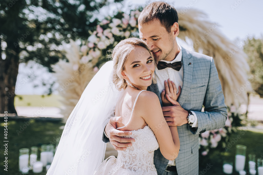Checkered top wedding dress