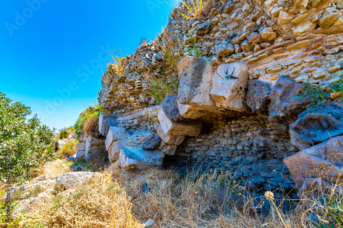 Aleksandria Troas ancient city view in Canakkale Province of Turkey photo