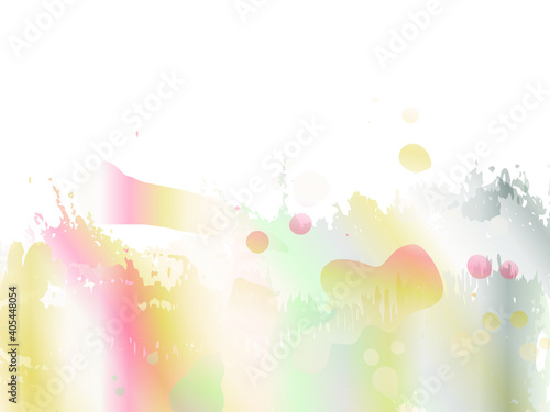 Sale Banner Brushstroke. Gradient Paintbrush. Isolated Splash on White Backdrop. Rainbow Abstract Fluid Splash.  Vector Brush Stroke. Watercolor Textured Background.