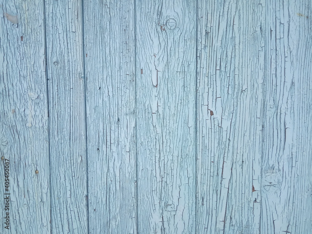 Fototapeta premium Blue wood texture background surface with old natural pattern