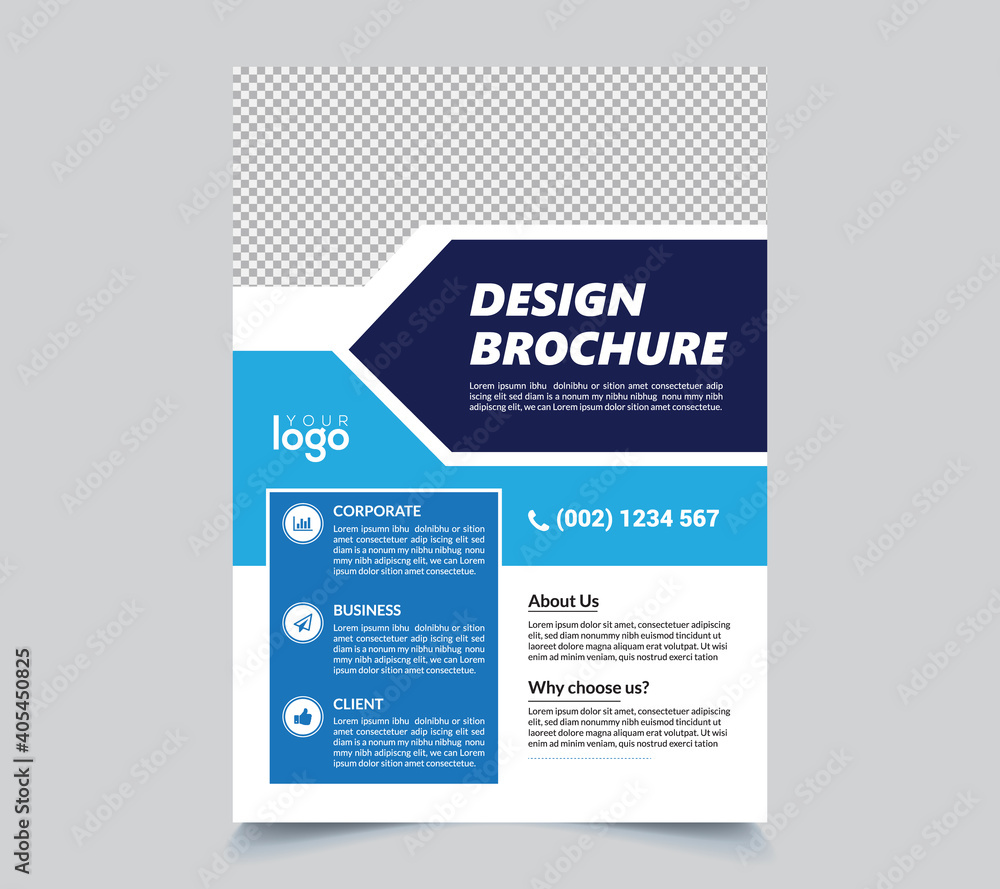 Corporate Business Flyer poster pamphlet brochure cover design background,  vector template in A4 size - Vector Stock Vector | Adobe Stock