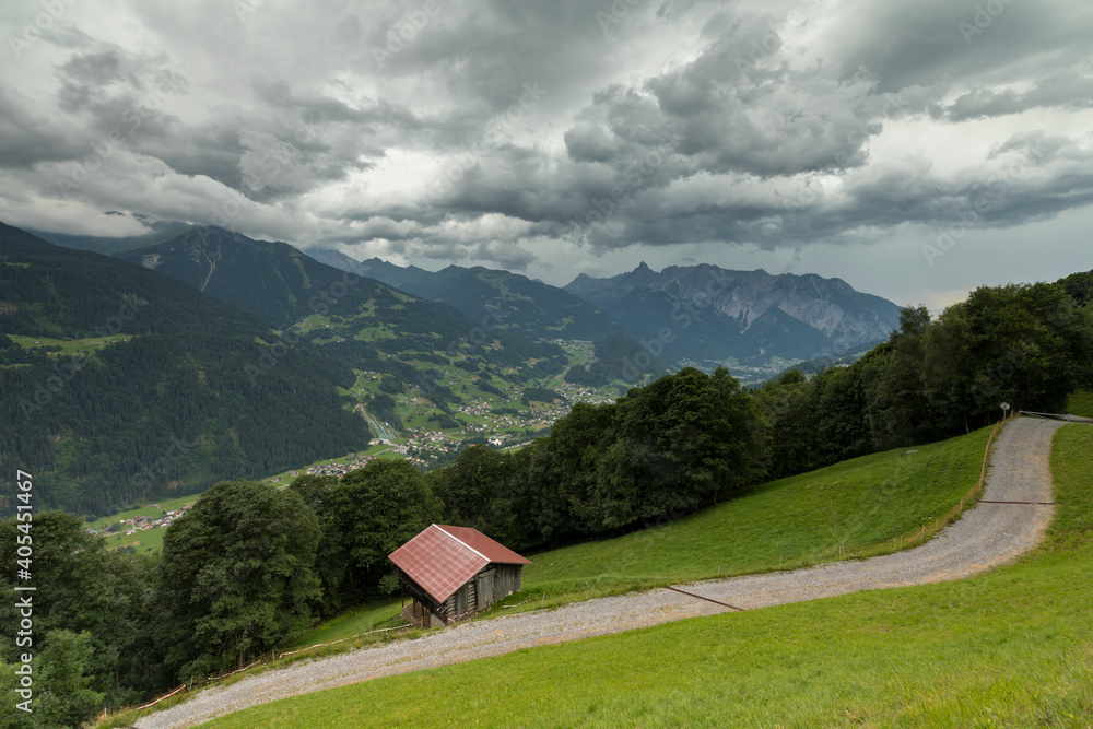 Obraz premium Gewitter Montafon