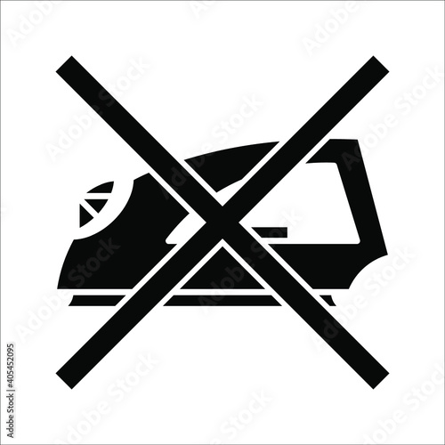 no iron icon. Element of laundry icon for mobile concept and web apps on white background. color editable