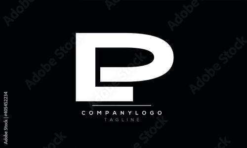 Abstract Letter Initial Letter LP,PL Vector Logo Design Template