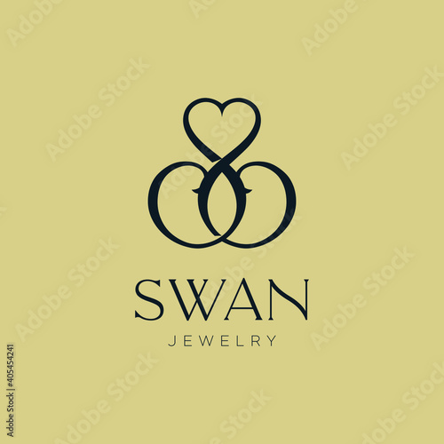 letter SS logo icon design Exclusive fashion salon boutique