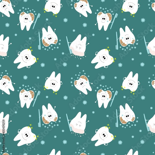 Teeth that show you how to get rid of dirt and germs.