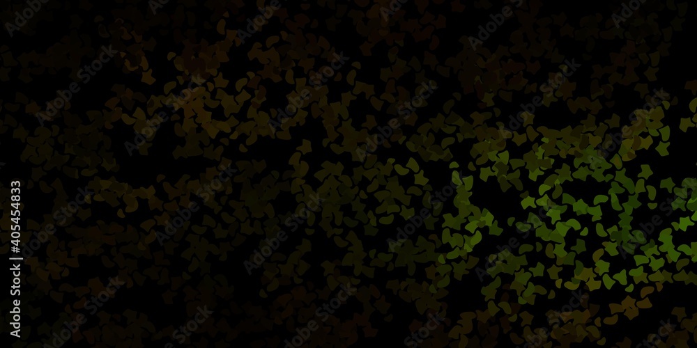 Dark green, yellow vector texture with memphis shapes. Dark green, yellow vector texture with memphis shapes.