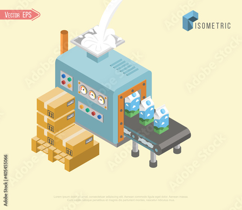 Processing milk Manufacturer. Milk processor and packer. Processing plant