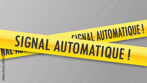 Logo signal automatique.