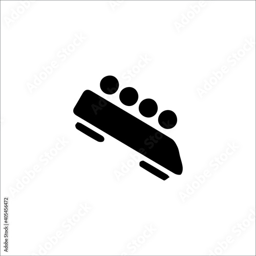 Winter sports bobsleigh vector icons