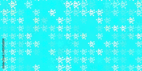 Light Blue, Green vector texture with disease symbols.