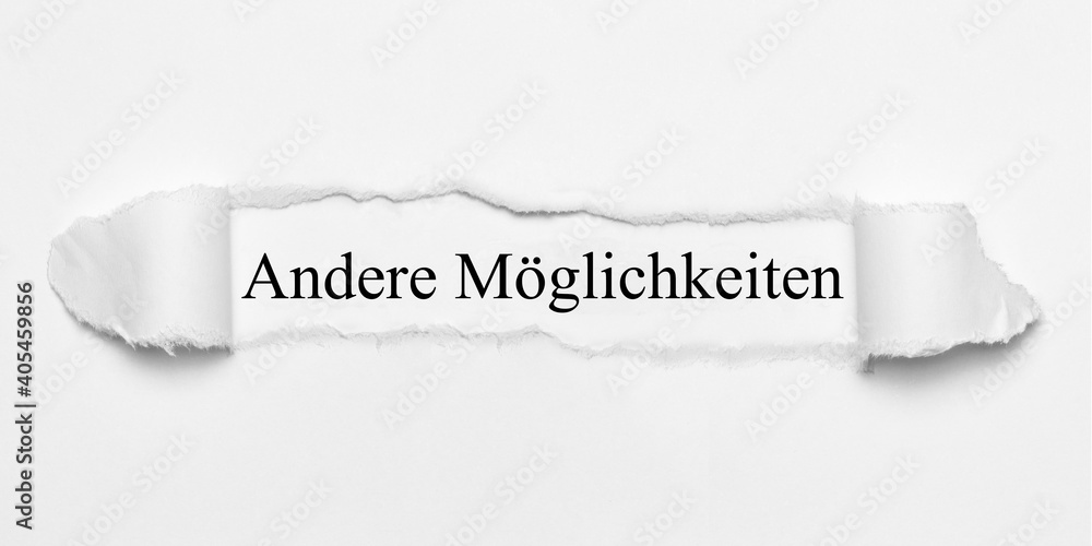 Fototapeta premium Andere Möglichkeiten 